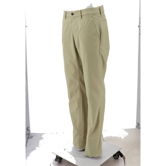 NWT LANDS' END MEN'S SLIM FIT PERFORMANCE CHINO PANTS COLOR BEACHWOOD 30X30 - Picture 2 of 7